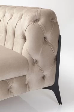 Sessel Bellissima Velvet Beige 120cm -Bestes Möbelkollektions Geschäft 01b9306ffea389e70e46e6d8143da3feaf8fba08