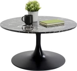 Couchtisch Schickeria Marmor Schwarz Ø80cm