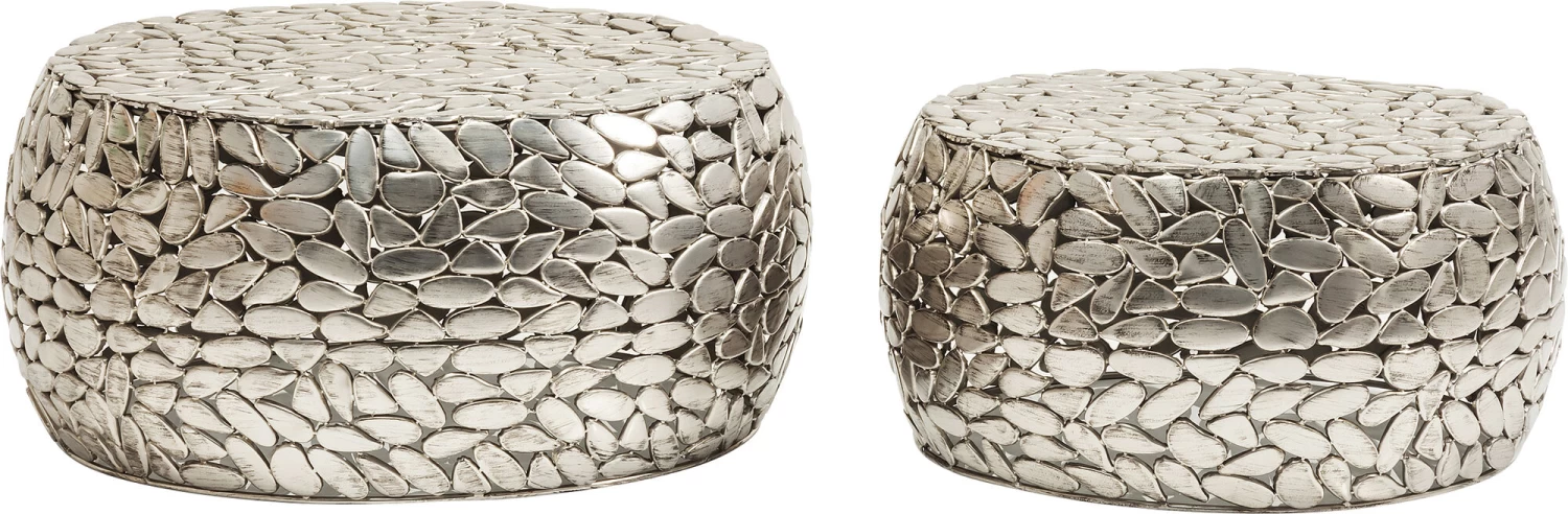 Couchtisch Pebbles Deluxe Silber (2/Set) 5 Couchtisch Pebbles Deluxe Silber (2/Set) – Bild 3