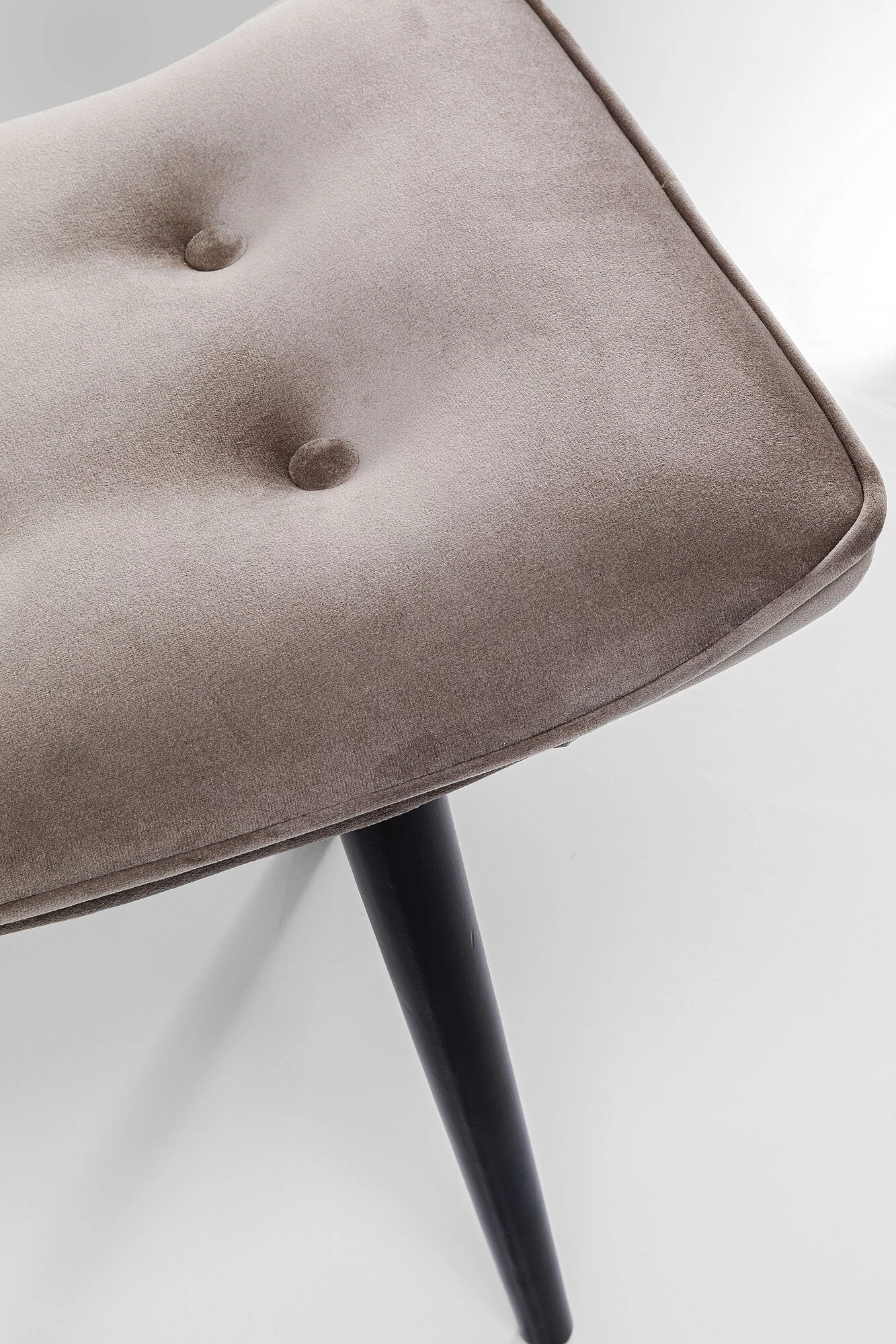 Hocker Black Vicky Velvet Grau 46x59cm 8 Hocker Black Vicky Velvet Grau 46x59cm – Bild 6