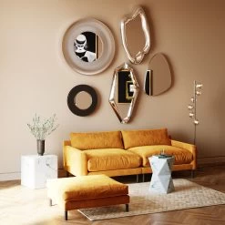 Wandspiegel Planet Silber Ø108cm