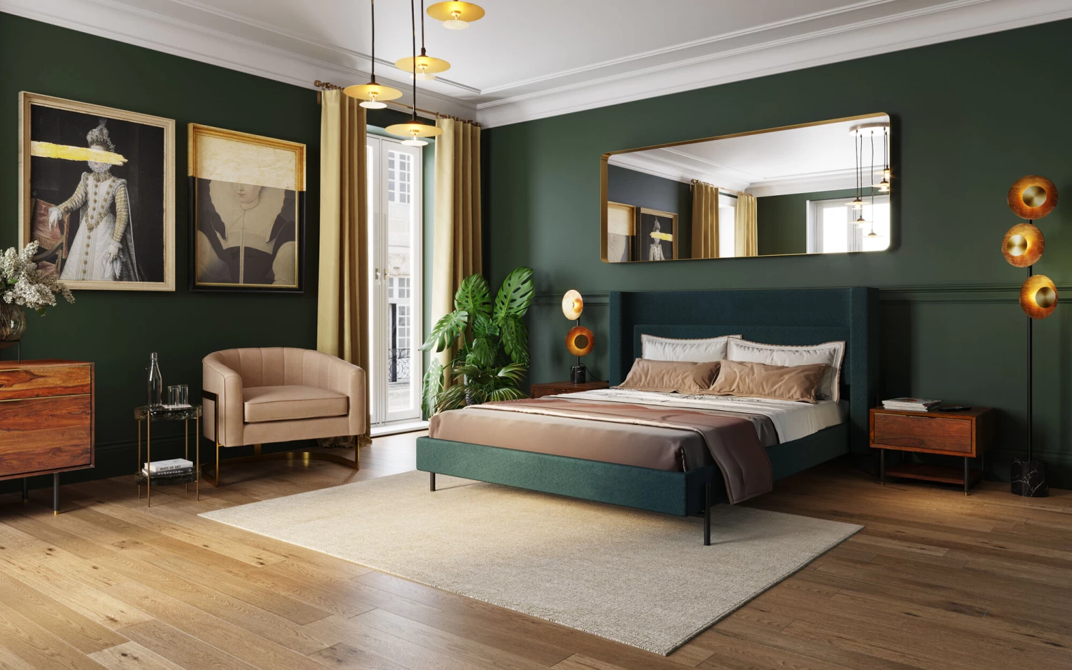 Bett Tivoli Grün 180x200cm 10 Bett Tivoli Grün 180x200cm – Bild 8