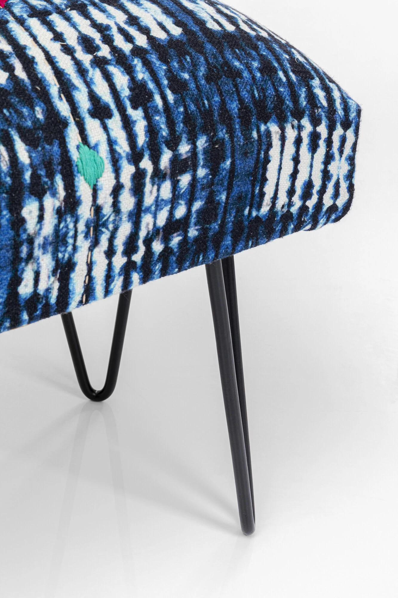 Bank Desna Patchwork Blau 80cm 5 Bank Desna Patchwork Blau 80cm – Bild 3