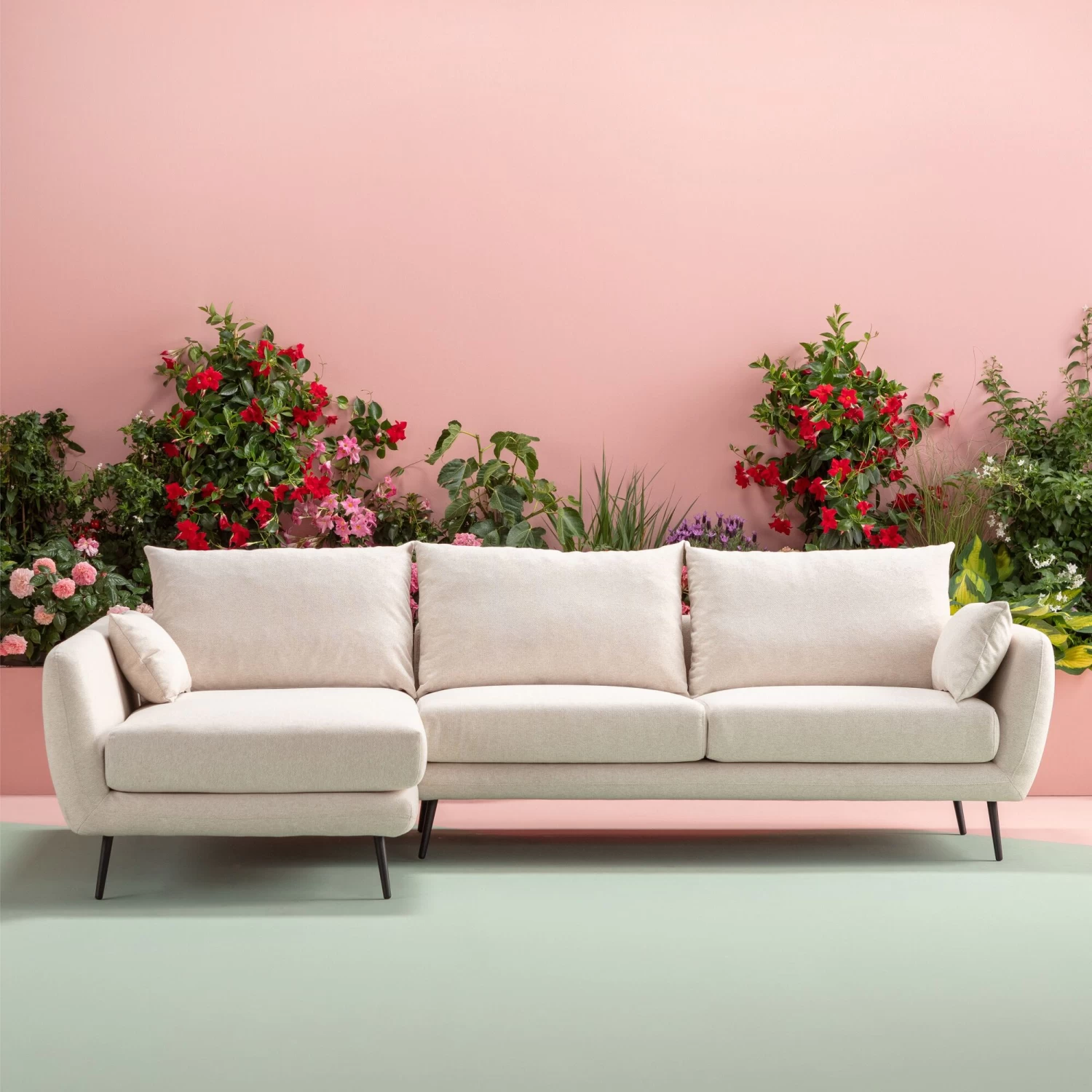 Ecksofa Amalfi Links Creme 275cm 4 Ecksofa Amalfi Links Creme 275cm – Bild 2