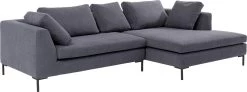 Ecksofa Gianni Grau Rechts