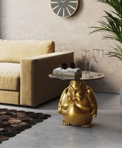 Beistelltisch Monk Gold Ø54cm