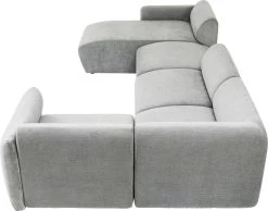 Wohnlandschaft 2 Lucca Grau Links 328cm -Bestes Möbelkollektions Geschäft 09677ad27aa69484eeb67c09cd6bc5cae89ea6f2