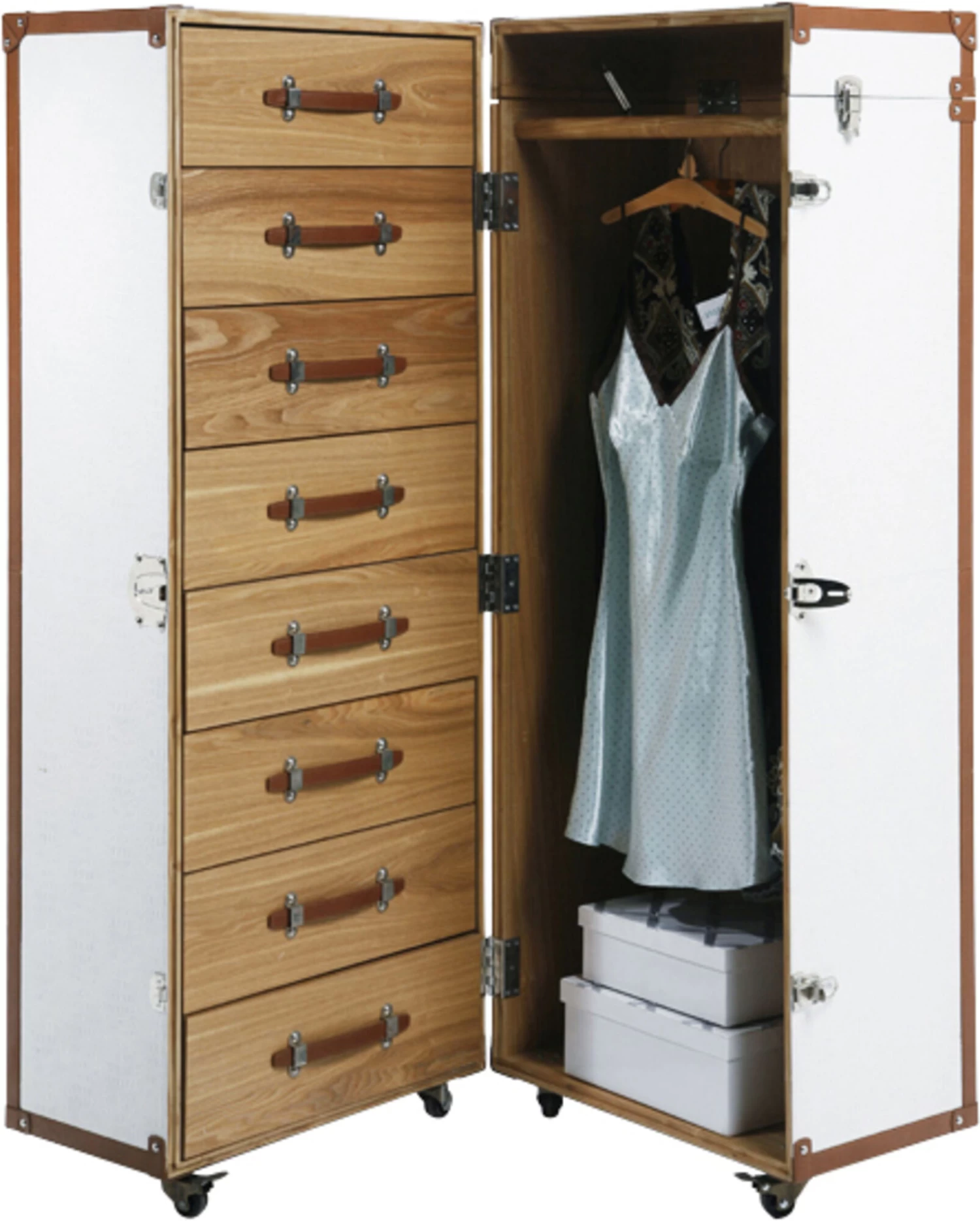 Schrankkoffer Croco White Cosmopolitan 5 Schrankkoffer Croco White Cosmopolitan – Bild 3