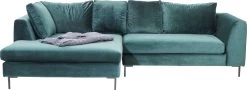 Ecksofa Gianni Velvet Dunkelgrün Links Schwarz -Bestes Möbelkollektions Geschäft 0b32b44cd86750a34cbb70bd2f587e398ace1f17