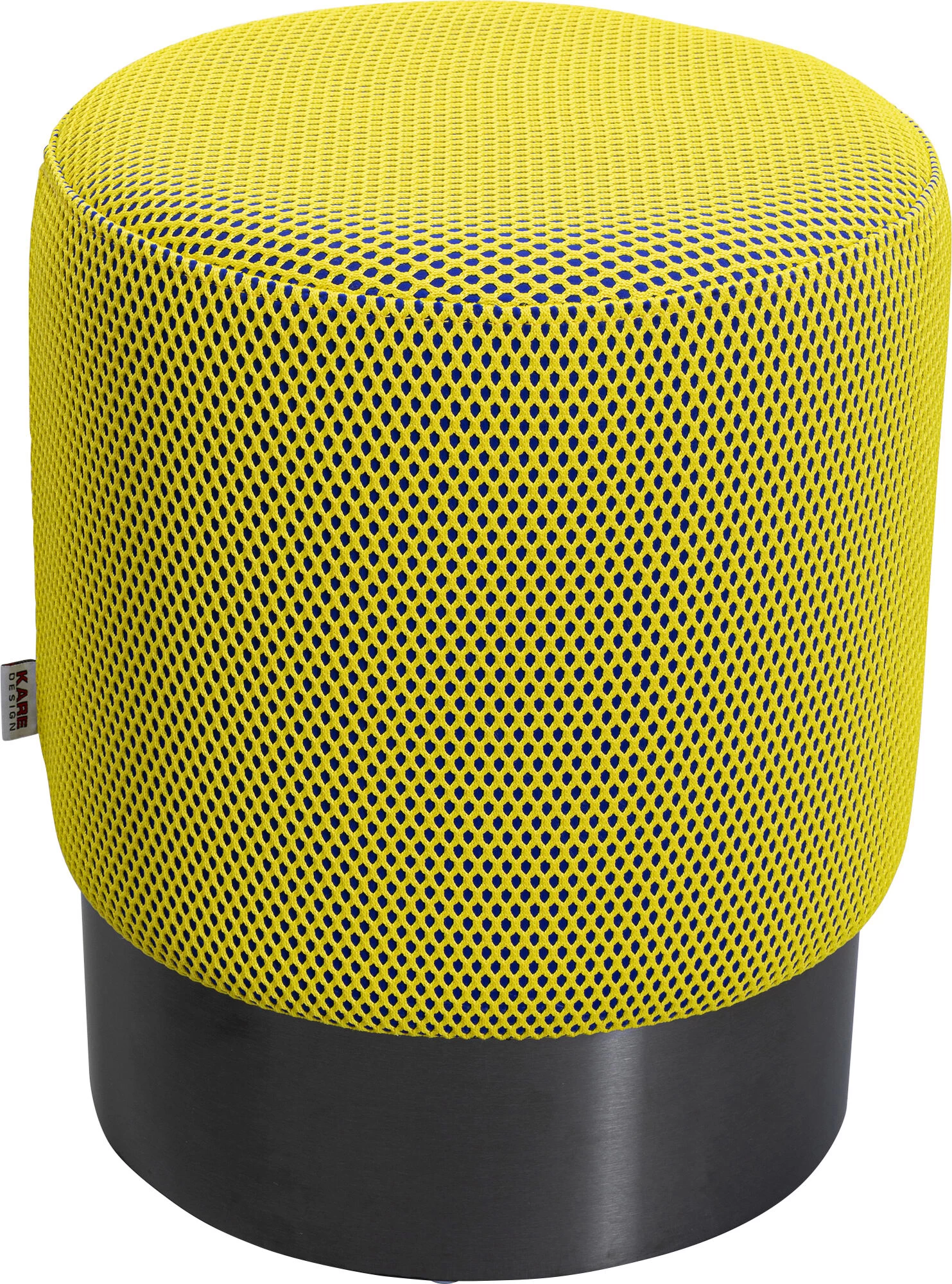 Hocker Jody Gelb Schwarz Mesh Schwarz Ø35cm 6 Hocker Jody Gelb Schwarz Mesh Schwarz Ø35cm – Bild 4