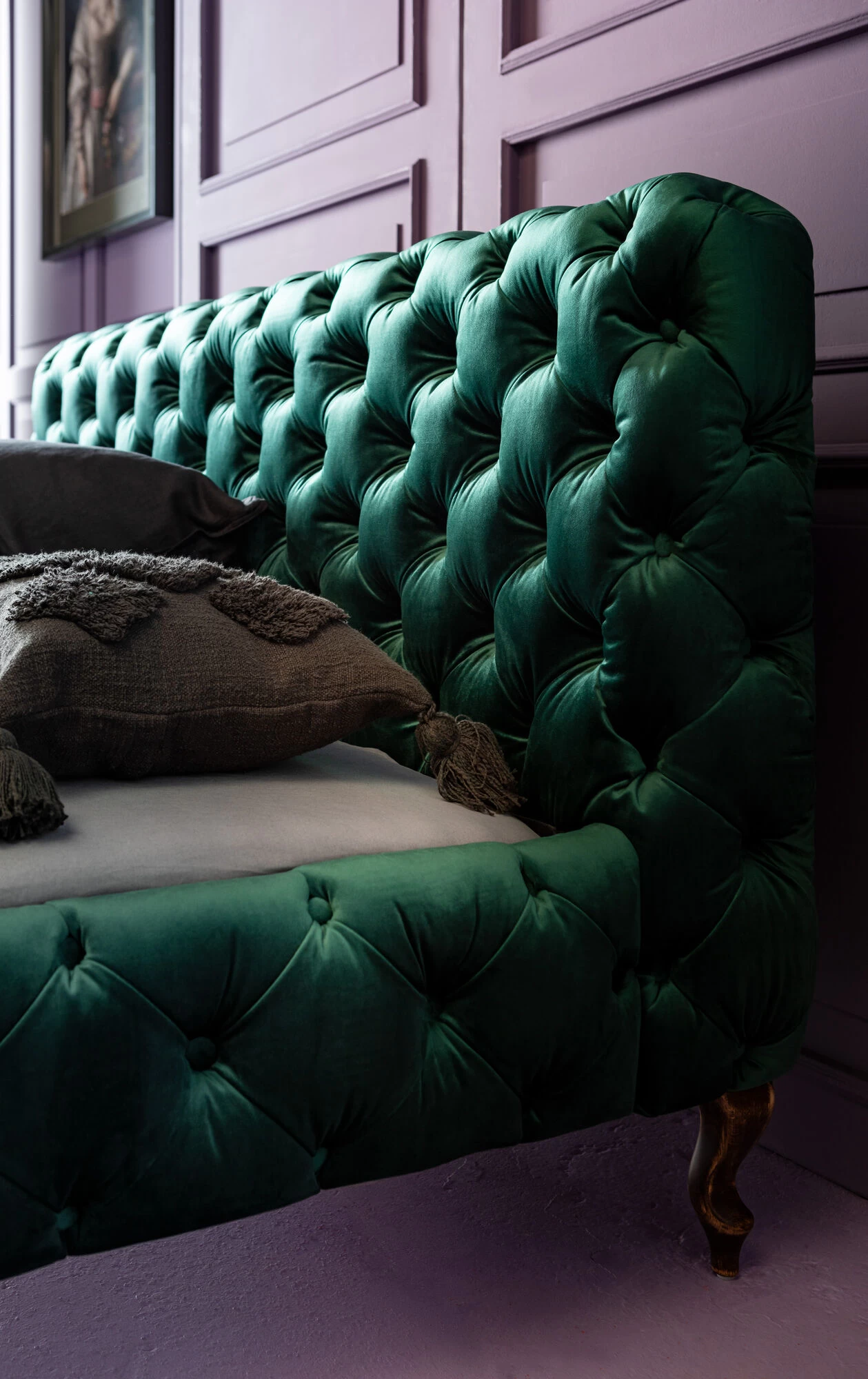 Bett Desire Velvet Grün 160x200cm 6 Bett Desire Velvet Grün 160x200cm – Bild 4