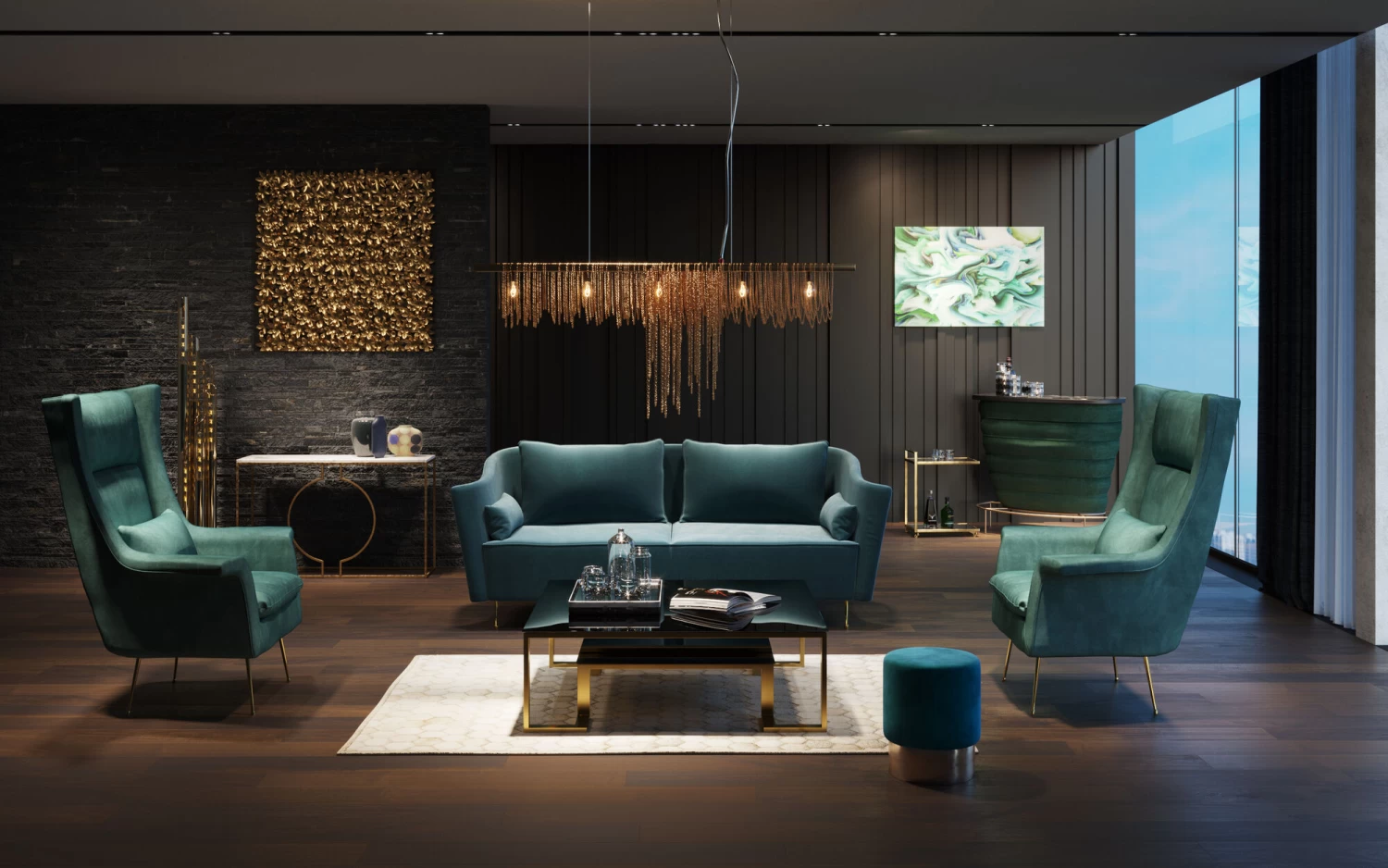 Sofa Vegas Forever 3-Sitzer Petrol 6 Sofa Vegas Forever 3-Sitzer Petrol – Bild 4