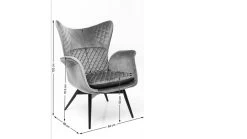 Sessel Tudor Velvet Schwarz -Bestes Möbelkollektions Geschäft 10130c40aba385e195624c907d96b22852b72f1e