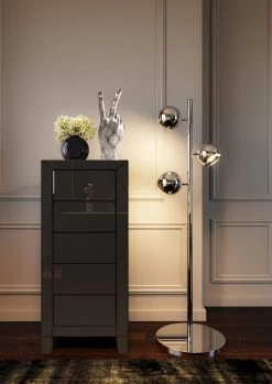 Hochkommode Luxury Push 5 Schübe Grau -Bestes Möbelkollektions Geschäft 11c6e70a39490f5aa329f3c0c4997293ada27462