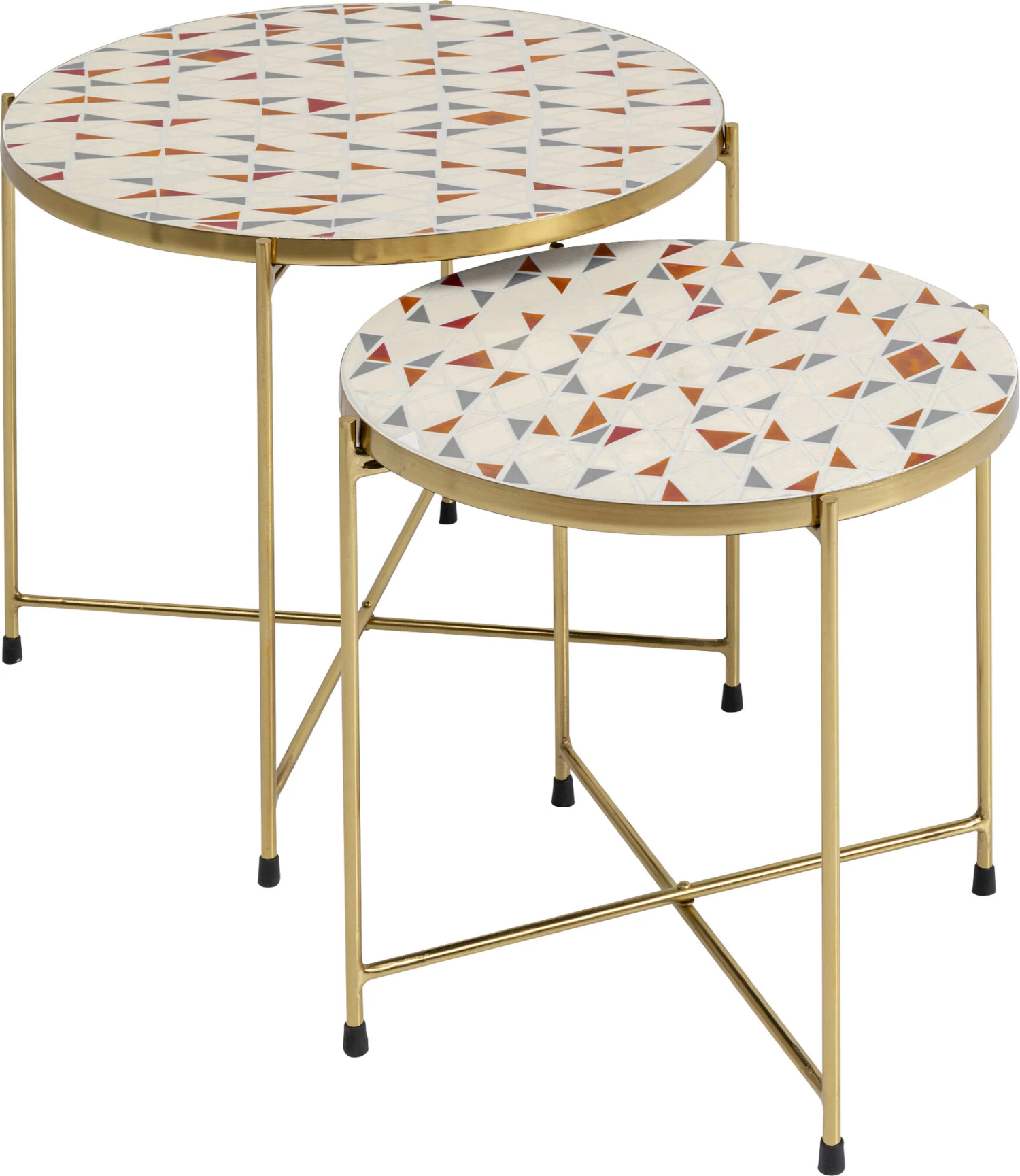 Beistelltisch Priya Weiß (2/Set) 5 Beistelltisch Priya Weiß (2/Set) – Bild 3