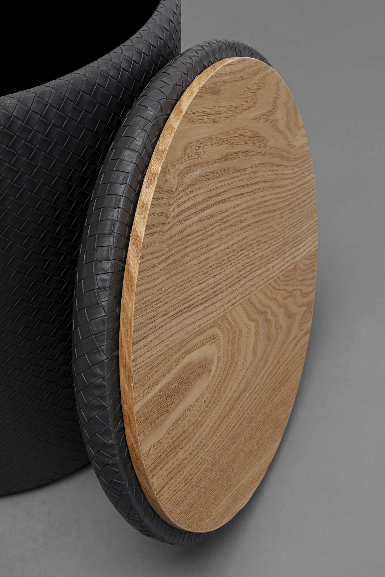 Hocker Venezia Storage Schwarz Ø40cm 7 Hocker Venezia Storage Schwarz Ø40cm – Bild 5