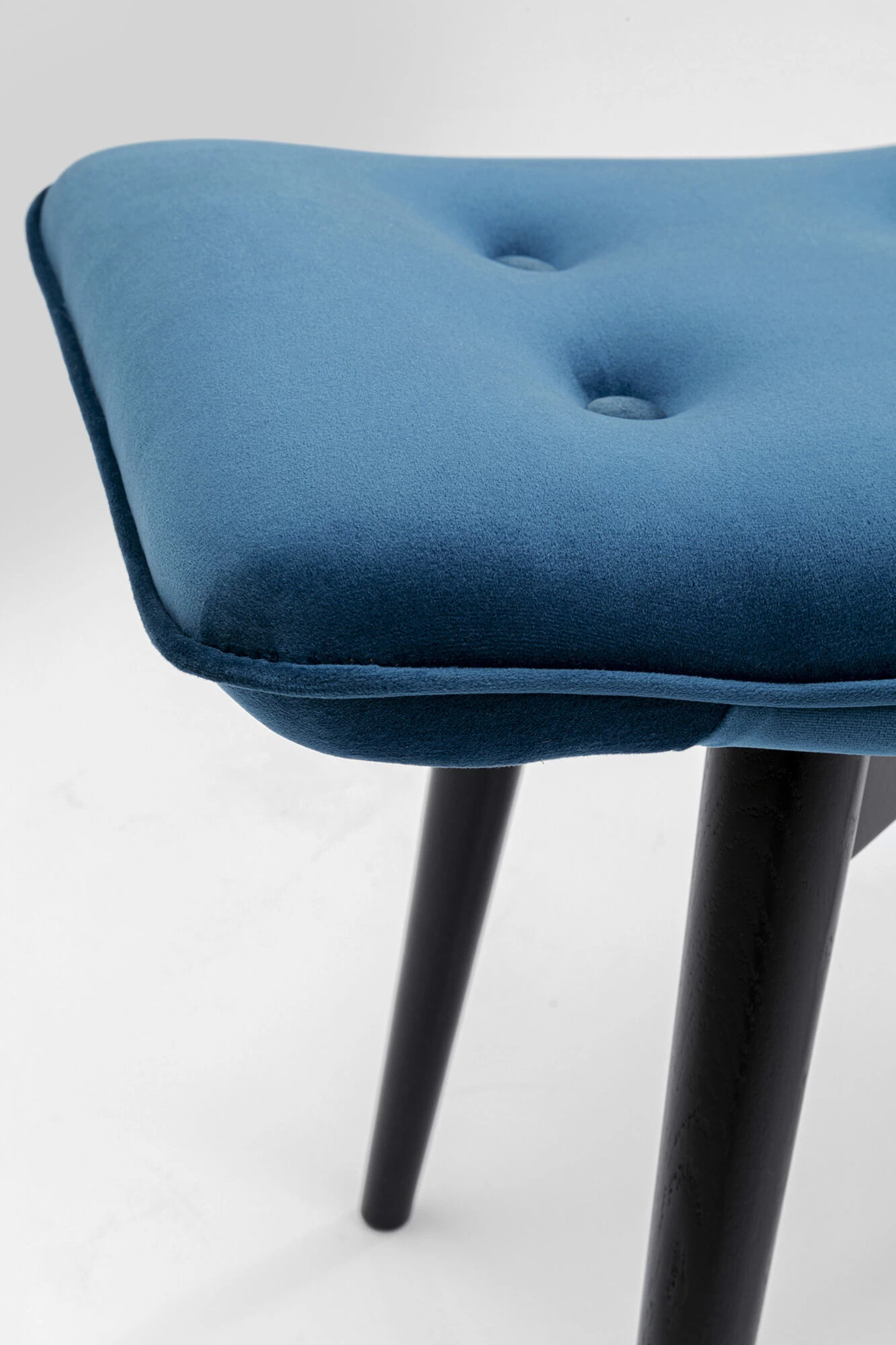 Hocker Black Vicky Velvet Petrol 59x37cm 8 Hocker Black Vicky Velvet Petrol 59x37cm – Bild 6