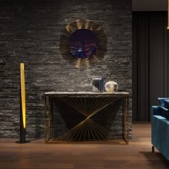 Konsole Laser Gold Klarglas 120x40cm -Bestes Möbelkollektions Geschäft 203e2d8c67af3755d5eca1b1ee87b1695d2dd9ec