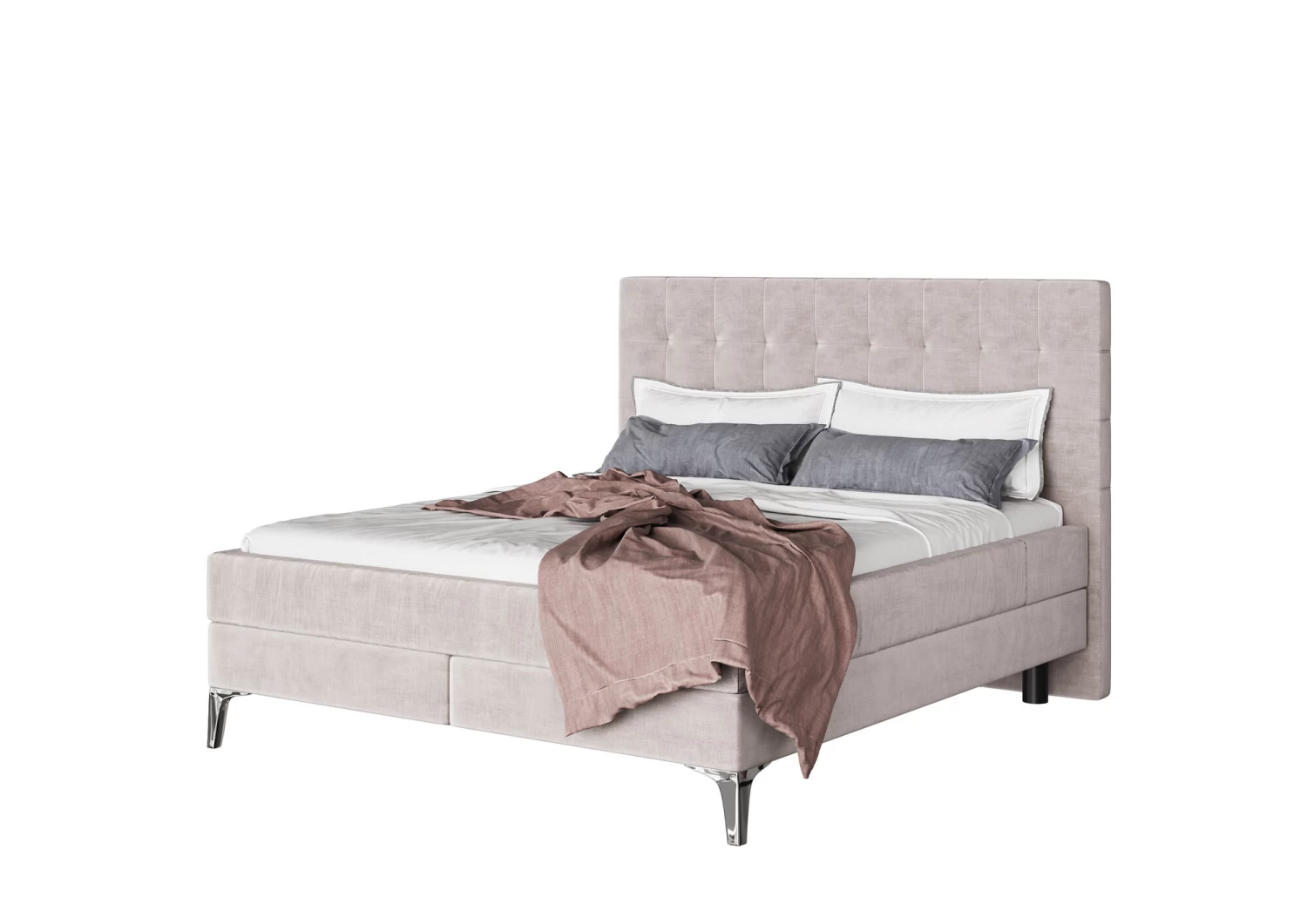 Boxspringbett Benito Star Creme 160x200cm 7 Boxspringbett Benito Star Creme 160x200cm – Bild 5