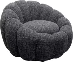 Drehsessel Peppo Bloom Melange Schwarz