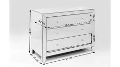 Kommode Luxury 3 Schübe -Bestes Möbelkollektions Geschäft 253b4df2afbd1893c270a891b67301e37c4859ec