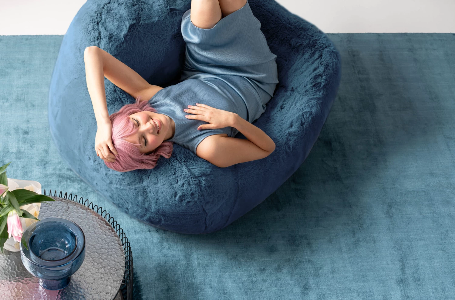 Sessel Mika Blau 3 Sessel Mika Blau