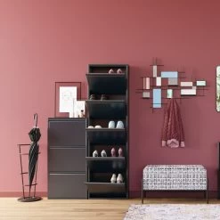 Schuhkipper Caruso 5-er Anthrazit