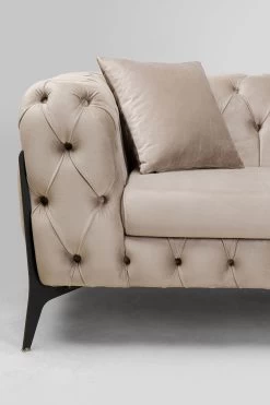 Sofa Bellissima 2-Sitzer Velvet Beige 200cm -Bestes Möbelkollektions Geschäft 298dc426c0c6ff8319fd864b420bd7020e29953a