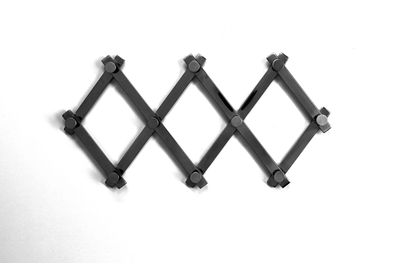 Wandgarderobe Crossing Matt Schwarz 9(+71)cm