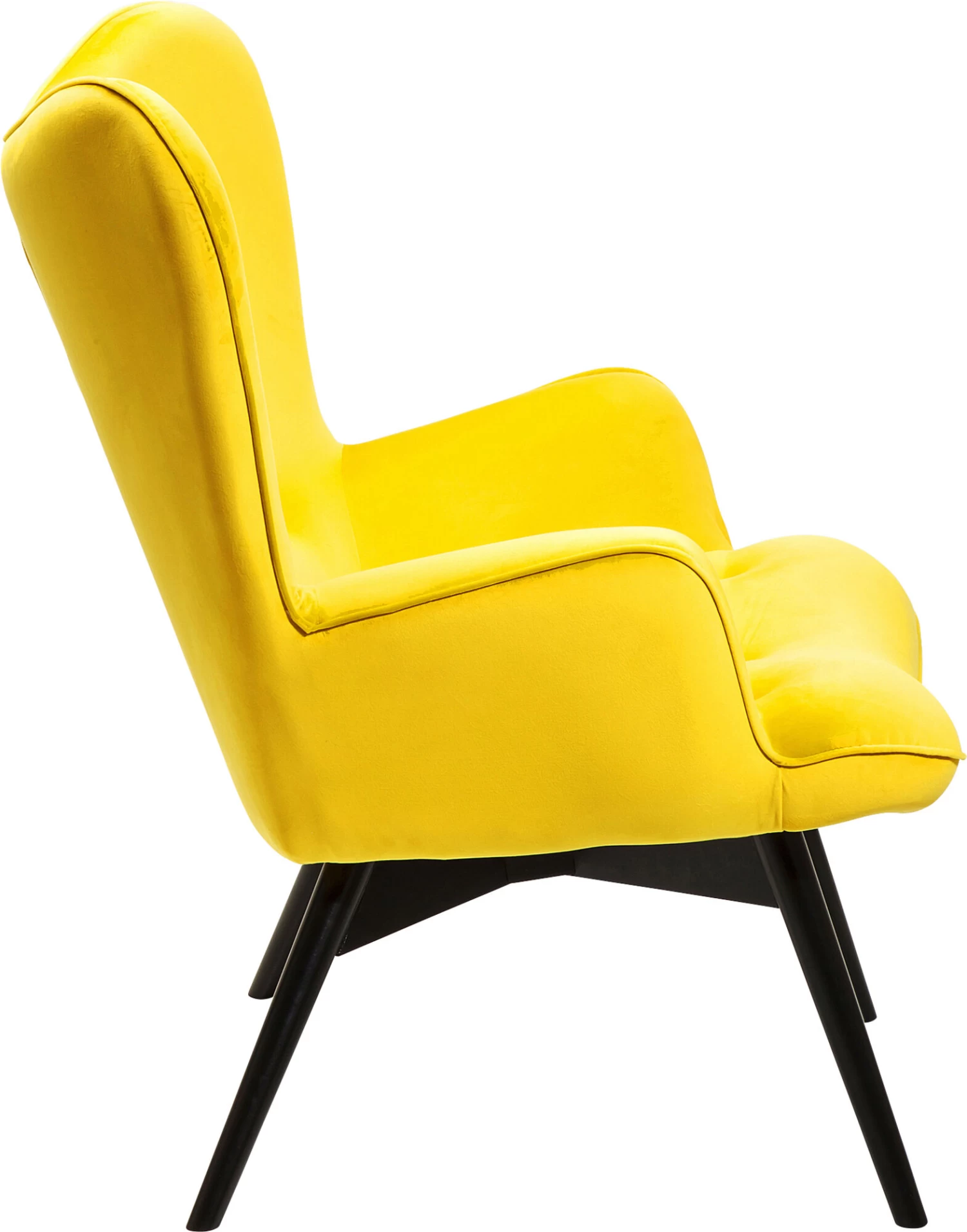 Sessel Black Vicky Velvet Yellow 4 Sessel Black Vicky Velvet Yellow – Bild 2