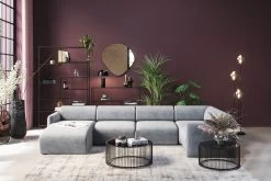 Wohnlandschaft 1 Lucca Grau Links 328cm