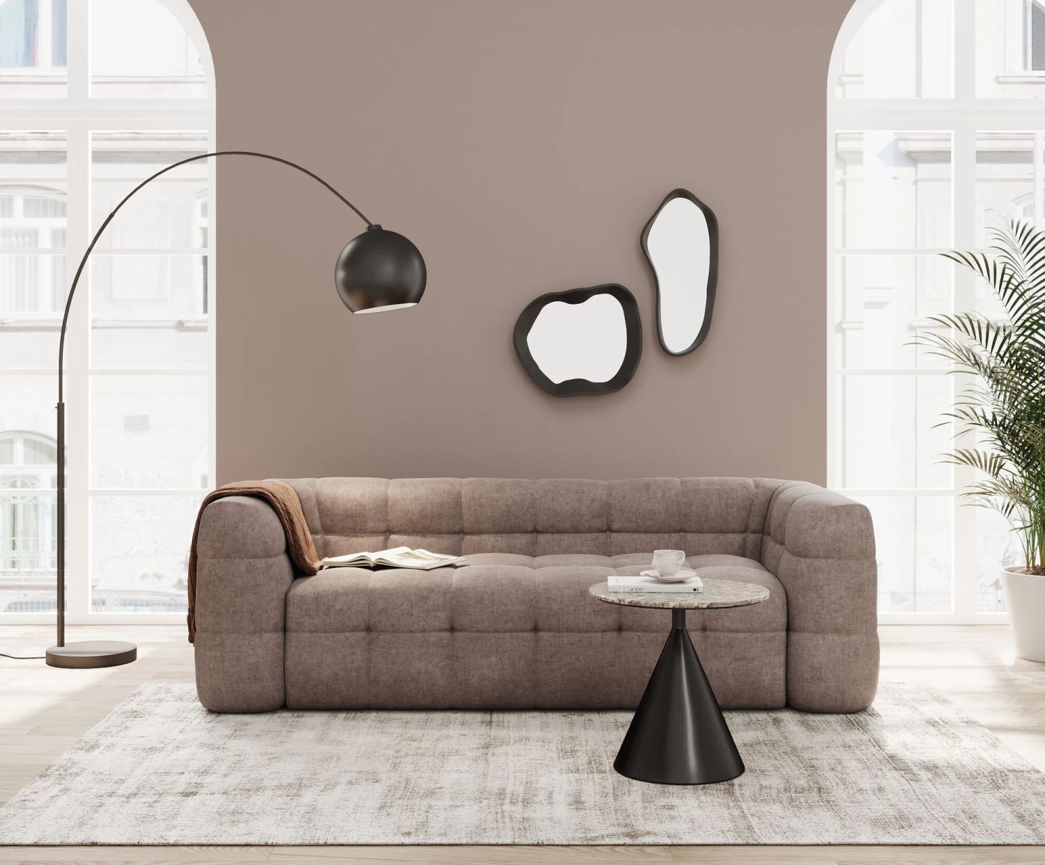 Wandspiegel Dynamic Schwarz 29x61cm 5 Wandspiegel Dynamic Schwarz 29x61cm – Bild 3