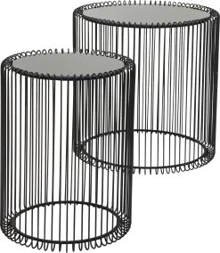 Beistelltisch Wire Schwarz Ø44cm (2/Set) -Bestes Möbelkollektions Geschäft 2ee4b281fb1708c28f0a354f33e34c49496e7a12