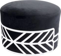 Hocker Jenna Schwarz Ø61cm