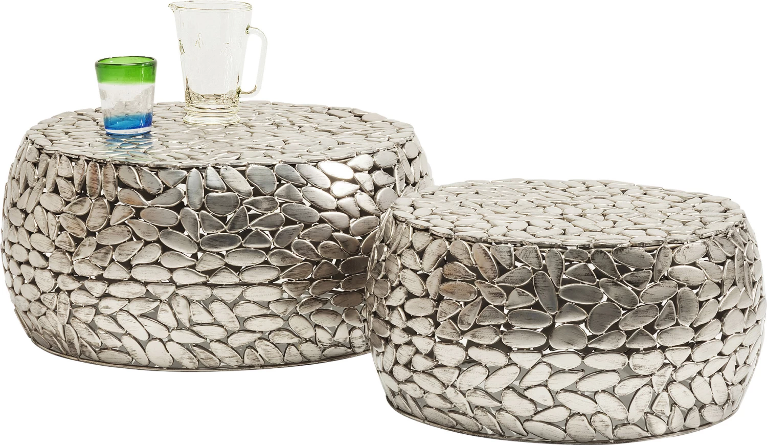 Couchtisch Pebbles Deluxe Silber (2/Set) 6 Couchtisch Pebbles Deluxe Silber (2/Set) – Bild 4