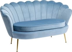 Sofa Water Lily 2-Sitzer Gold Aqua