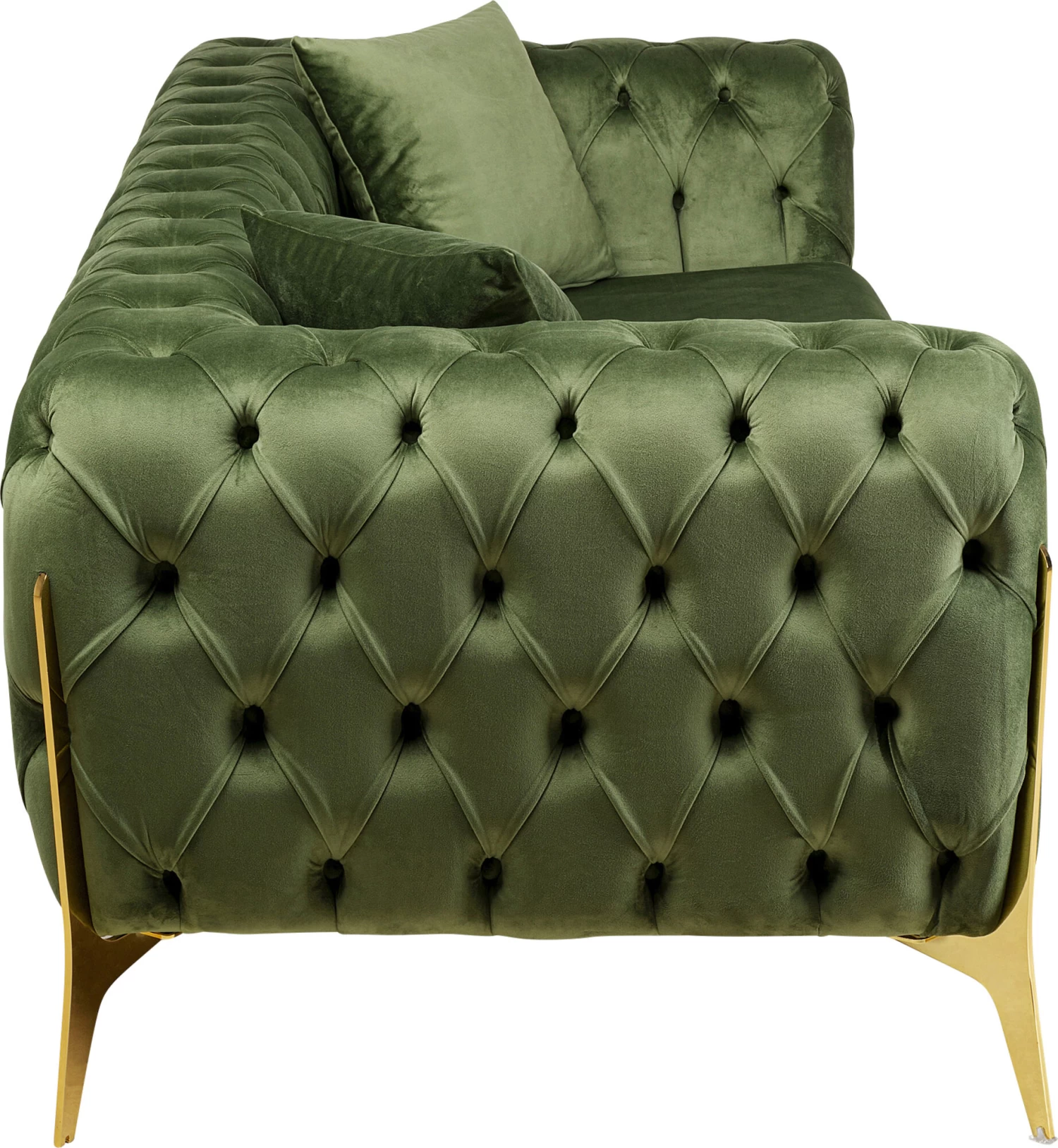 Sofa Bellissima 2-Sitzer Velvet Grün 200cm 7 Sofa Bellissima 2-Sitzer Velvet Grün 200cm – Bild 5