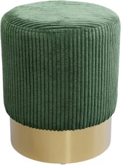 Hocker Cherry Dunkelgrün Cord Brass Ø35cm -Bestes Möbelkollektions Geschäft 32002bc5b6415f3163580f1ac8e7482f72c3b5e4