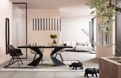 Tisch Gloria Schwarz Keramik Schwarz 200x100cm -Bestes Möbelkollektions Geschäft 33045fe41b031e0bd370271222051c65e241ef1a