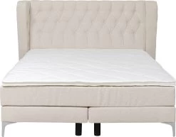 Boxspringbett Benito Moon Creme 160x200cm -Bestes Möbelkollektions Geschäft 3708213b9212e98769e31865d30d7013dd5c32f7