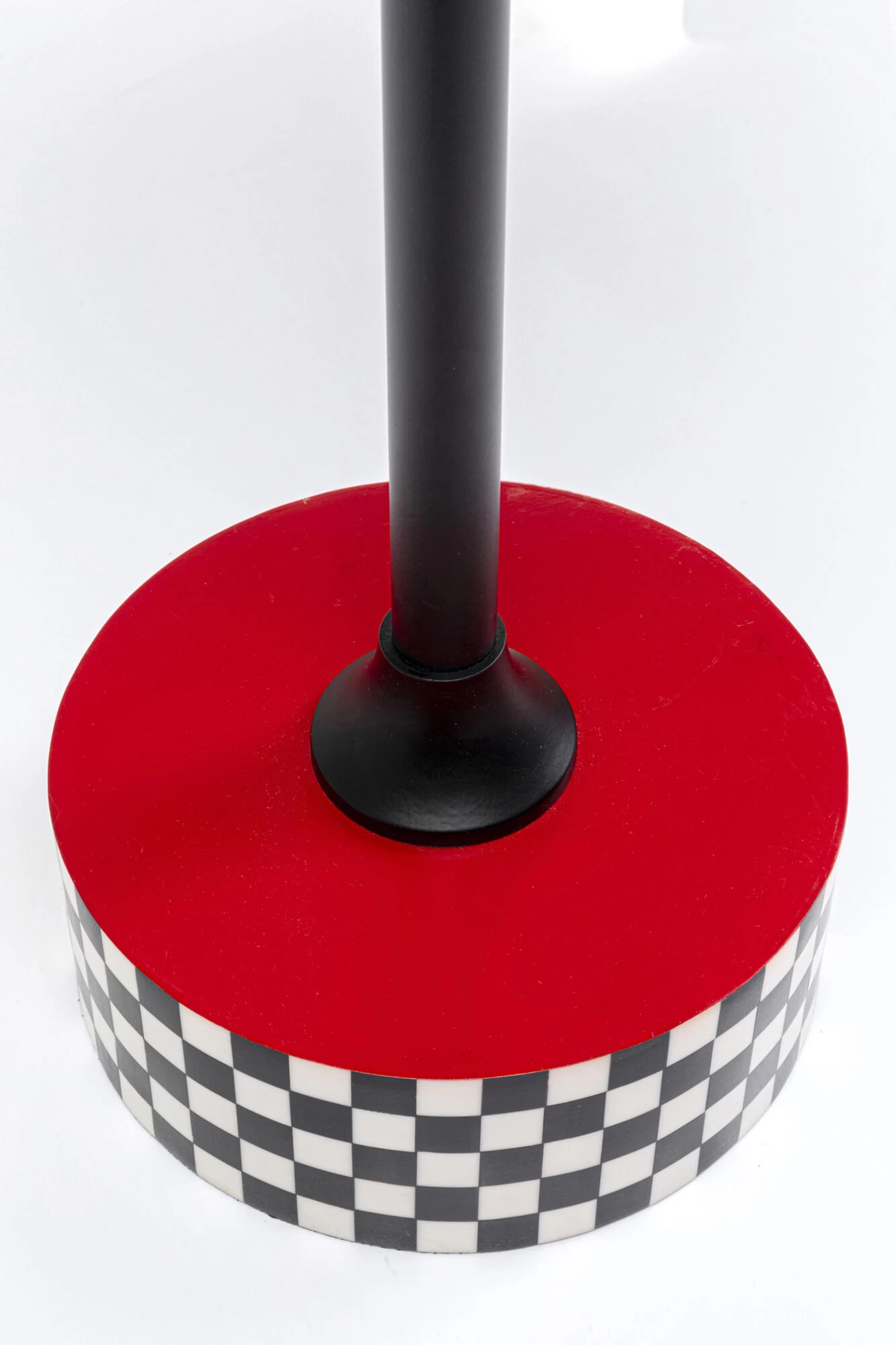 Beistelltisch Domero Checkers Rot Ø40cm 9 Beistelltisch Domero Checkers Rot Ø40cm – Bild 7