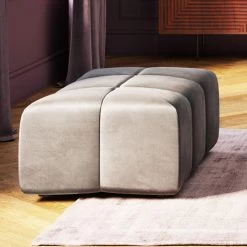 Hocker Belami Velvet Grau