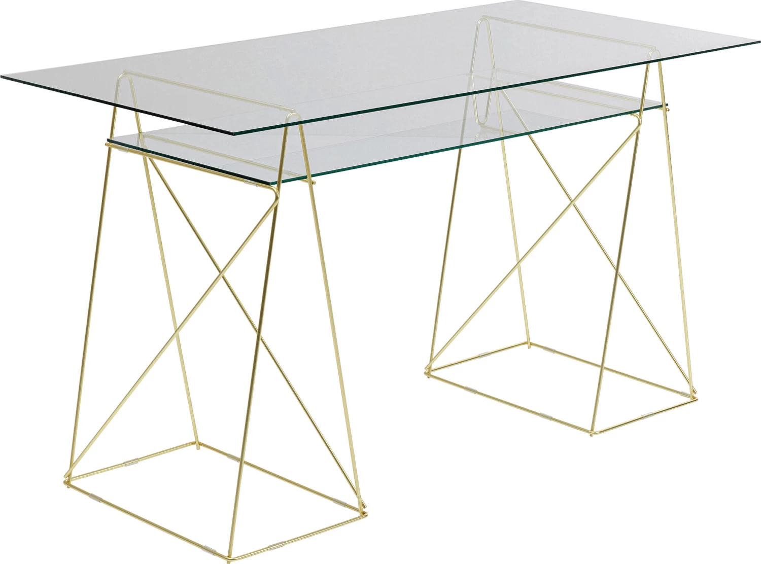 Tischbock Polar (Paar) Brass Matt 31x49cm 4 Tischbock Polar (Paar) Brass Matt 31x49cm – Bild 2