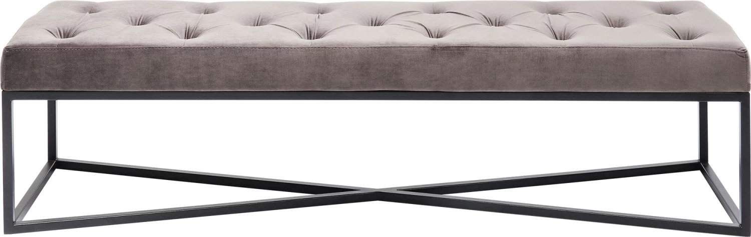 Bank Crossover Grau Schwarz 150x40cm 12 Bank Crossover Grau Schwarz 150x40cm – Bild 10