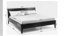 Holzbett Brooklyn Walnut 180x200cm -Bestes Möbelkollektions Geschäft 40a800c3c0a1e911a0dfbba0fff5e5dfa8261532