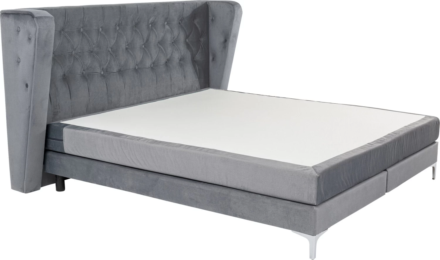 Boxspringbett Benito Moon Grau 180x200cm 4 Boxspringbett Benito Moon Grau 180x200cm – Bild 2