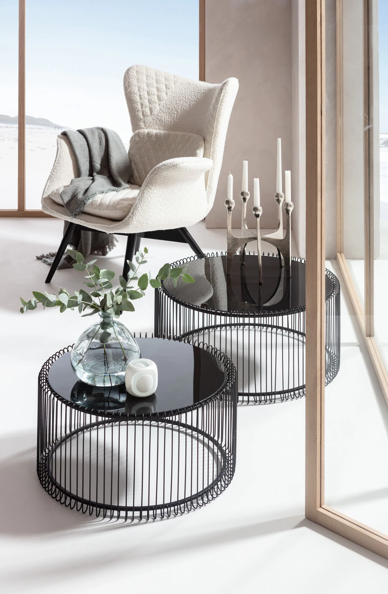 Couchtisch Wire Black (2/Set) 4 Couchtisch Wire Black (2/Set) – Bild 2