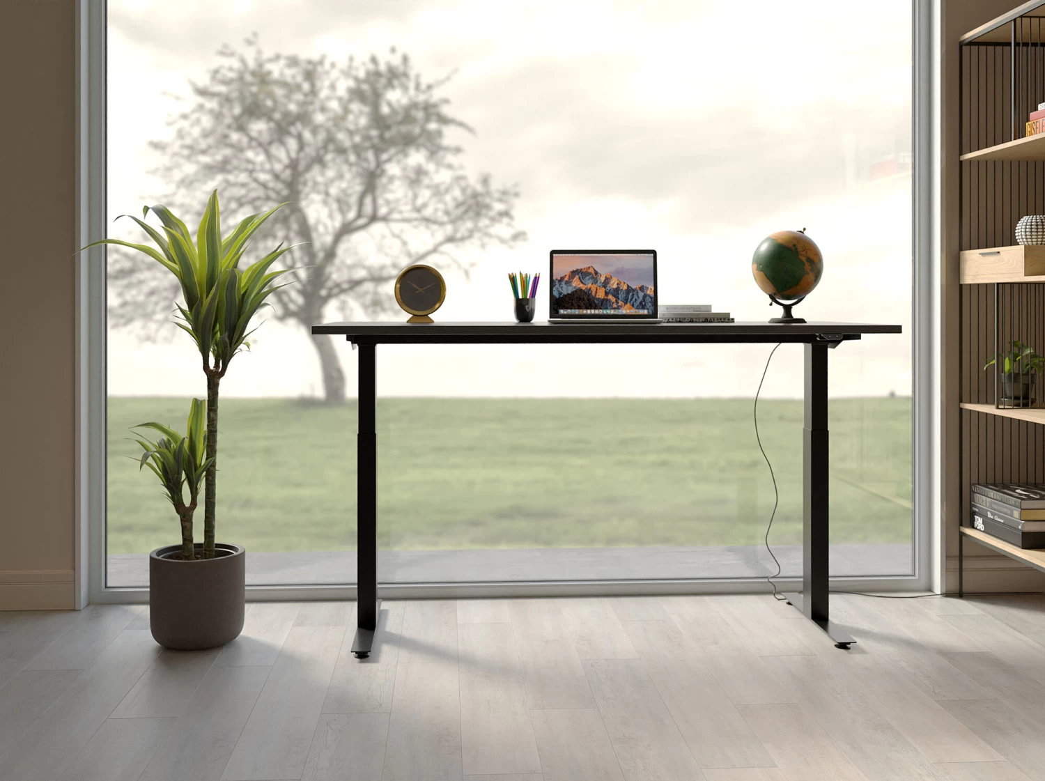 Schreibtisch Office Smart Schwarz Schwarz 140x70 5 Schreibtisch Office Smart Schwarz Schwarz 140x70 – Bild 3