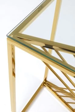 Konsole Laser Gold Klarglas 120x40cm -Bestes Möbelkollektions Geschäft 43cdb0a3e894146c415893ba6116c19b6b0dce0a
