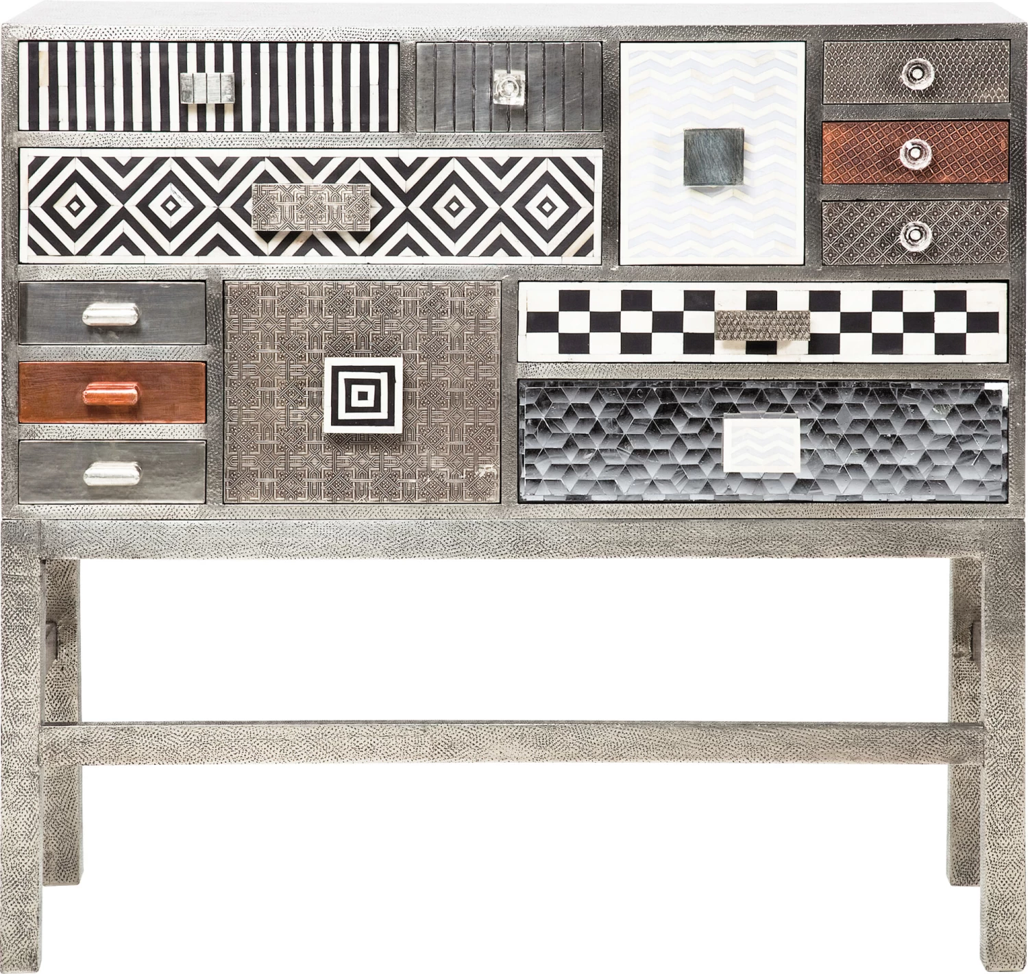 Hochkommode Chalet Silber 13 Schübe 16 Hochkommode Chalet Silber 13 Schübe – Bild 15